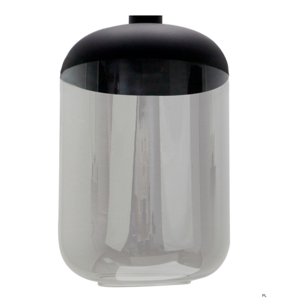 Runde Glas-Hängelampe Chericoni Specchio Opaco, Ø33 cm, E27-Fassung, einflammig, dezentes Lichtdesign.