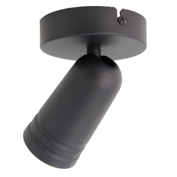 Chericoni Spero 1-flammige Plafondspot in Schwarz – Ø6 cm – GU10