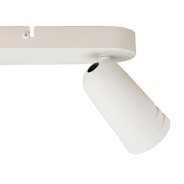 Chericoni Spero 2-flammige Plafondspot in Weiß – Ø6 cm – GU10 – dreh- und schwenkbar