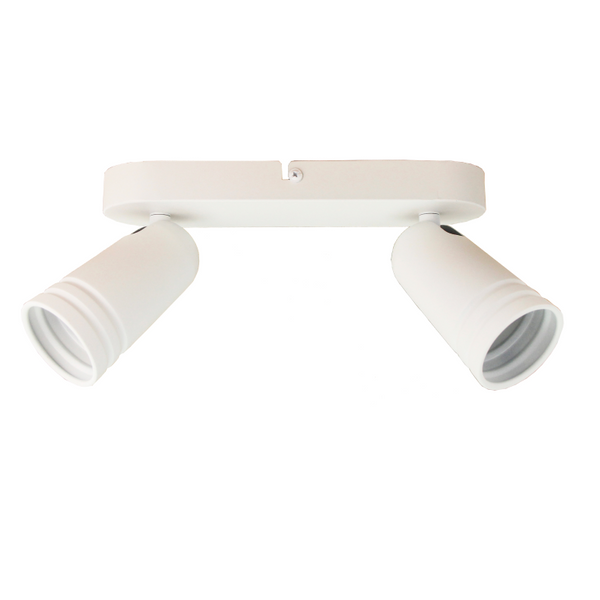 Chericoni Spero 2-flammige Plafondspot in Weiß – Ø6 cm – GU10 – dreh- und schwenkbar