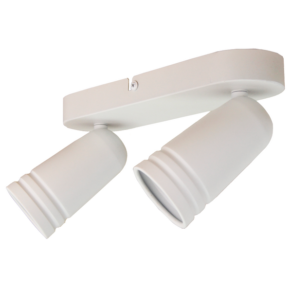 Chericoni Spero 2-flammige Plafondspot in Weiß – Ø6 cm – GU10 – dreh- und schwenkbar