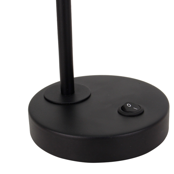 Chericoni Spero Tischlampe in Schwarz – 1-flammig – Ø6 cm – GU10 – modern & verstellbar