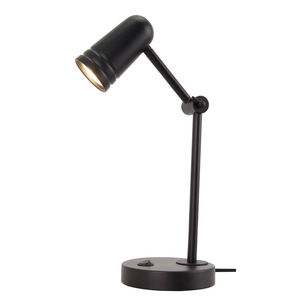 Chericoni Spero Tischlampe in Schwarz – 1-flammig – Ø6 cm – GU10 – modern & verstellbar