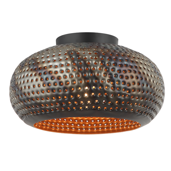 Chericoni Spezia Deckenleuchte Ø40 cm in Schwarz/Gold