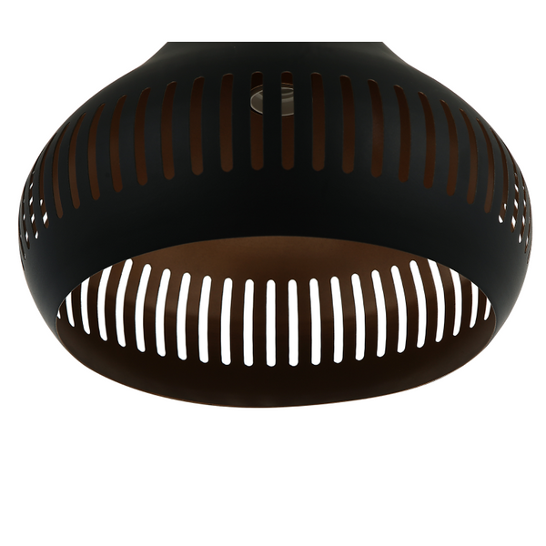 Die Strisce Hängelampe in Schwarz, Ø25 cm, 1-flammig, passt perfekt zu modernen Einrichtungsstilen und bietet angenehmes Licht.