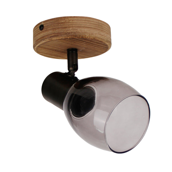 Chericoni Sylvie plafondspot – 1-lamp – E14 – Brons – Glas