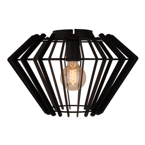 Chericoni Tavola Deckenleuchte Schwarz Ø38 cm im modernen Wohnzimmer