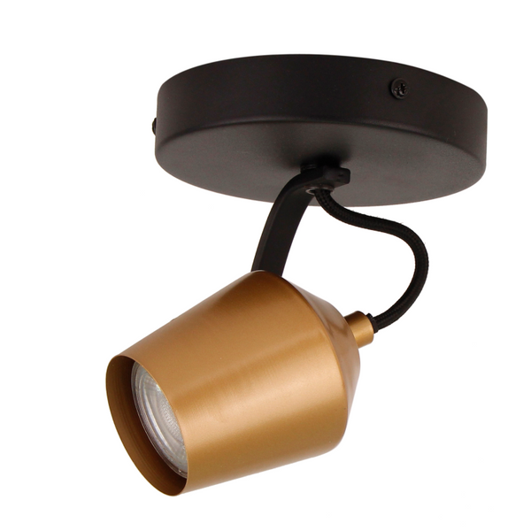 Goldene Chericoni Tavola Plafondlampe an der Decke montiert