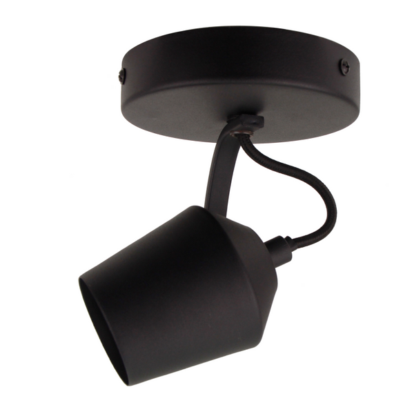 Schwarze Chericoni Tavola Plafondlampe an der Decke montiert