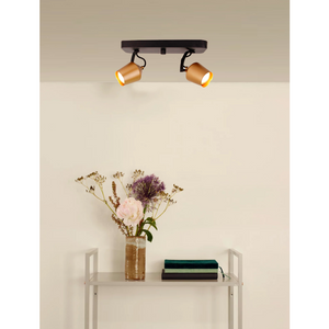 Chericoni Tavola Deckenstrahler Gold verstellbare Spots in modernem Interieur