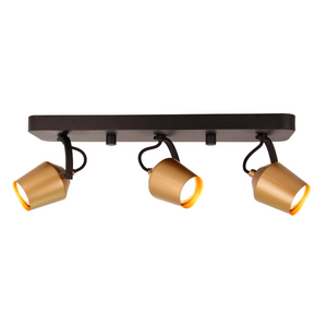 Chericoni Tavola Deckenstrahler 3-flammig Gold Ansicht von vorne