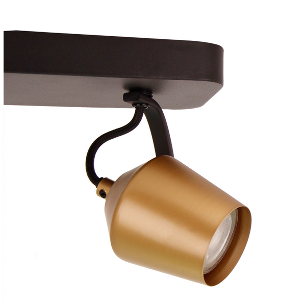 Chericoni Tavola Spot Gold verstellbare Lichtkappen Nahaufnahme