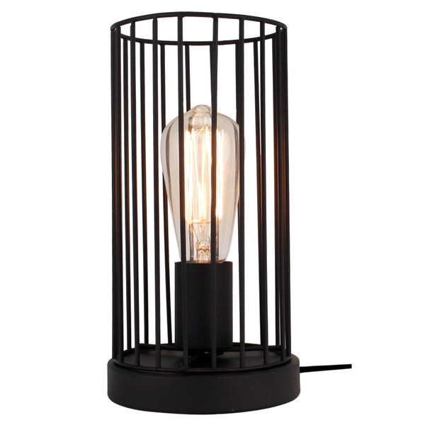 Die Chericoni Tavola Tischlampe, 1-flammig, Ø15 cm, in Schwarz, überzeugt mit kompaktem Design und vielseitiger E27-Fassung.