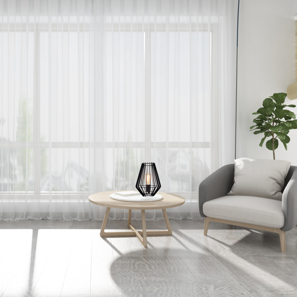 Die Chericoni Tavola Tischlampe, Schwarz, Ø25 cm, 1-flammig, überzeugt mit klarem Design und praktischer E27-Fassung.