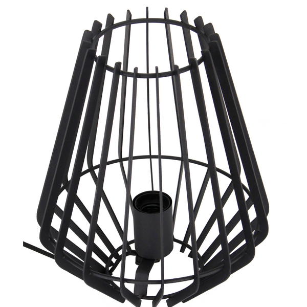 Schwarze Tischlampe Tavola von Chericoni, Ø25 cm, 1-flammig. Mit E27-Fassung ideal für dekorative und praktische Beleuchtung.