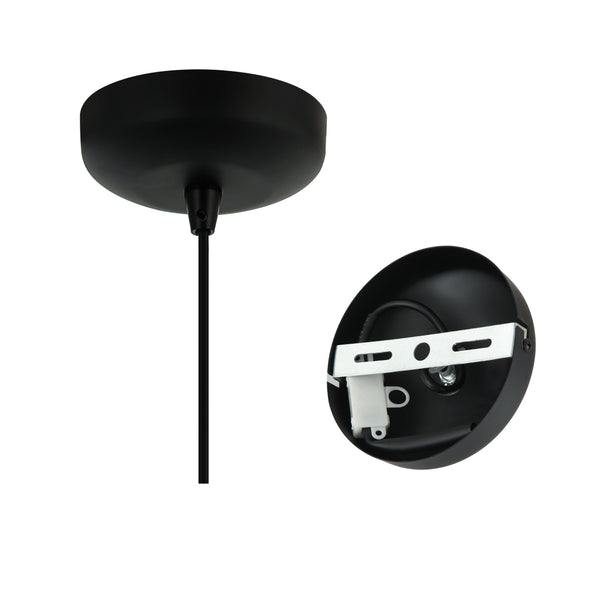 Various Pendelleuchte Duomo in Schwarz – 1-flammig – Ø50 cm – E27 – Modern & dekorativ