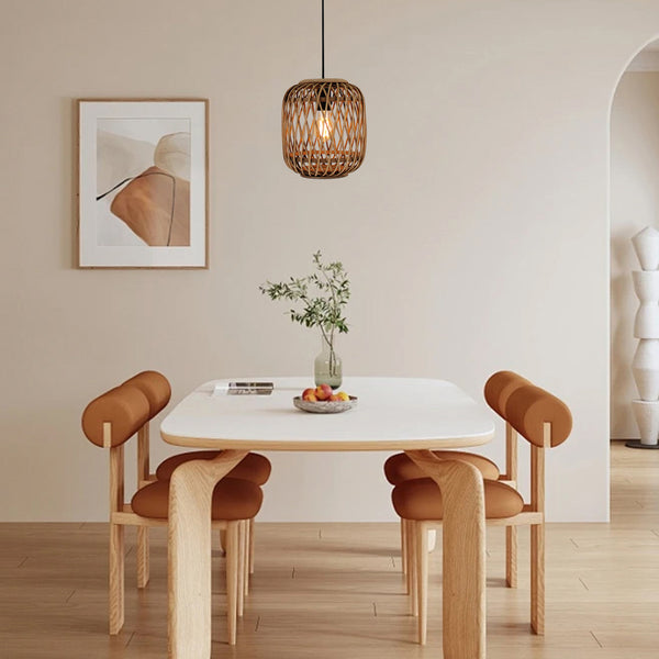 Various Cross hanglamp – 1-lamp – Ø21 cm – E27 – natuurlijk hout