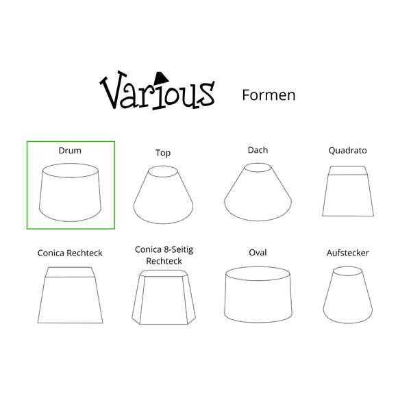 Eleganter Lampenschirm rund aus Chintz in Creme – zeitlose Wohnkultur