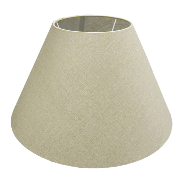 Various lampenkappen met ronde bovenkant en ronde bovenkant – grijs linnen