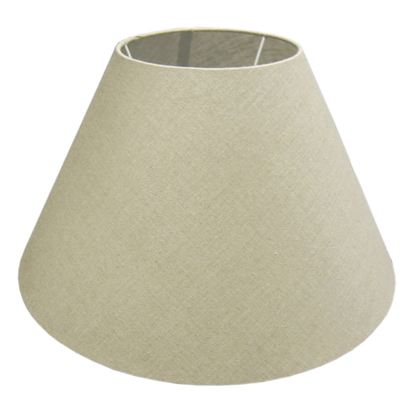 Various lampenkappen met ronde bovenkant en ronde bovenkant – grijs linnen