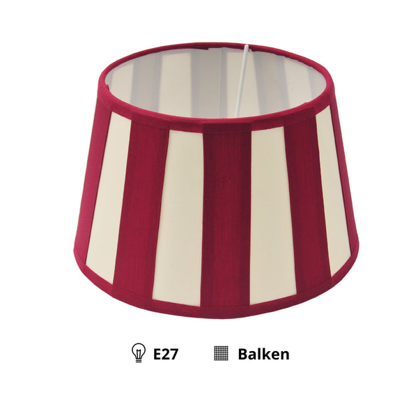 Various Lampshade Drum Round - Red - Beams – Ø20 cm – Chintz