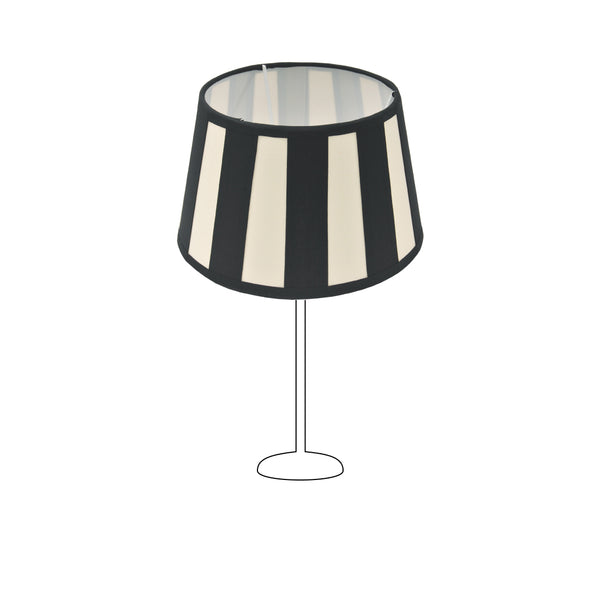 Various Lampshade Drum Round - Black - Beams - Ø20 or 25 cm - Chintz