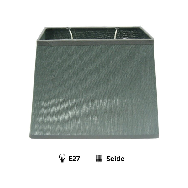 Various lampenkap modern rechthoekig – grijs – 20 cm of 27 cm