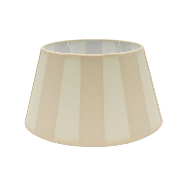 Various Lampenschirm Oval - Creme mit Balkenmuster – Ø20, Ø 22 oder Ø26 cm – Chintz