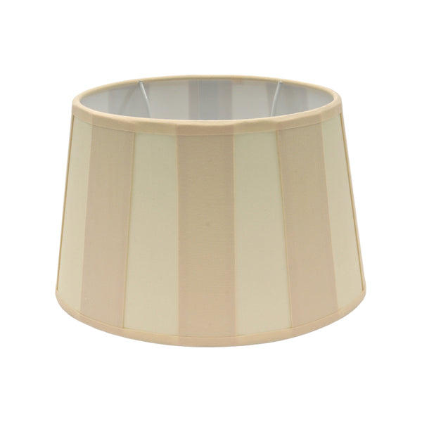 Various Lampenschirm Oval - Creme mit Balkenmuster – Ø20, Ø 22 oder Ø26 cm – Chintz