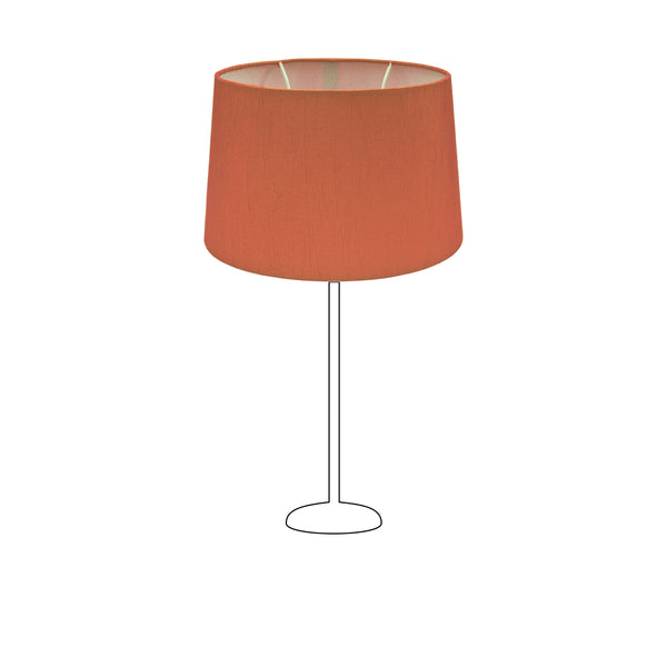 Diverse lampenkap ovaal - gekreukt - rood - Ø22/17 x Ø21/13 cm - hoogte 17 cm