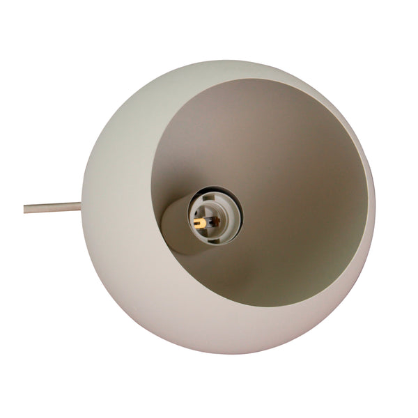 Stilvolle Tischlampe Sfera – Ø20/25 cm – Weiß – dekorative Akzentbeleuchtung