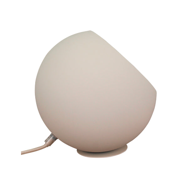 Stilvolle Tischlampe Sfera – Ø20/25 cm – Weiß – dekorative Akzentbeleuchtung