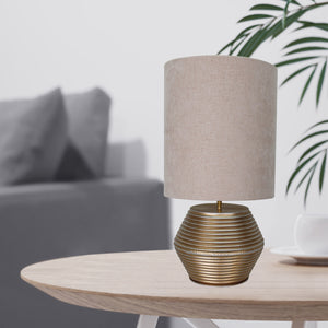 Various Tin Tischlampe Gold Ø20 cm – E27