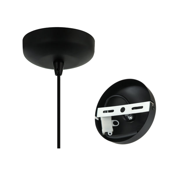 Various Canna hanglamp – 1 lamp – Ø25 cm – Zwart – Modern & industrieel