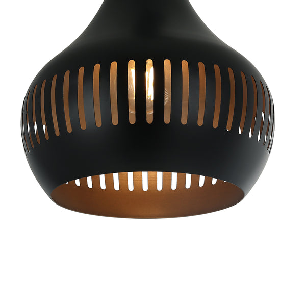 Modernes Design: Canna 3-flammige Pendellampe in Schwarz