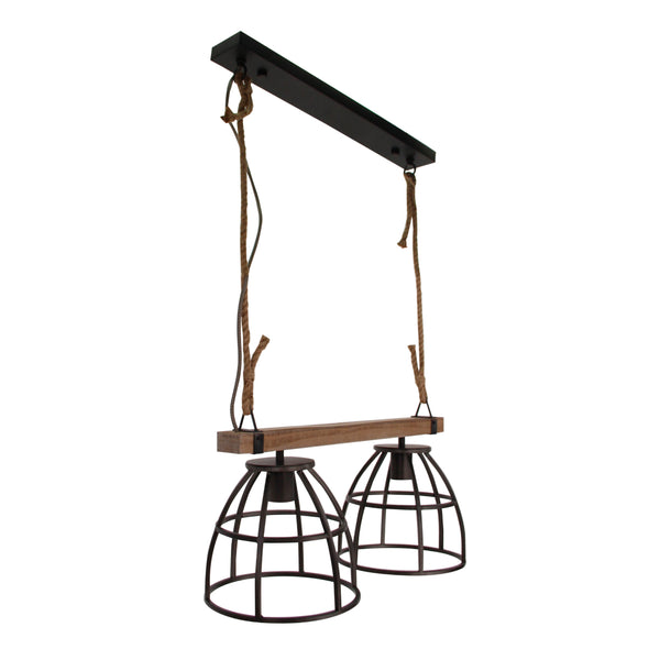 Industrielle 2-flammige Various Frame Pendelleuchte mit E27-Fassung