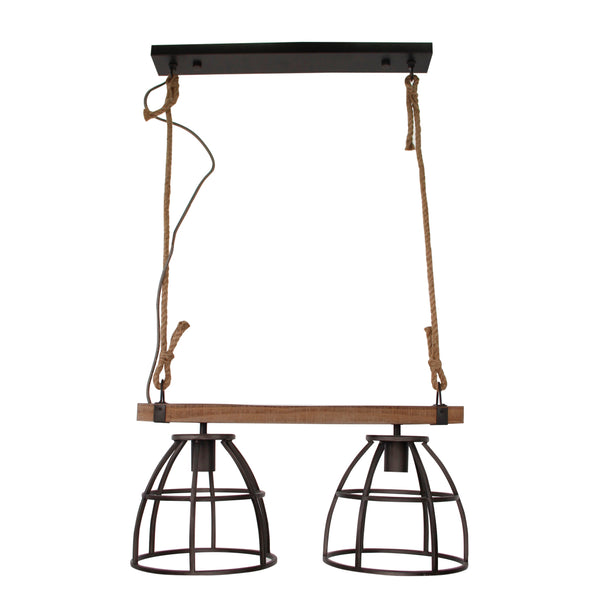 Industrielle 2-flammige Various Frame Pendelleuchte mit E27-Fassung