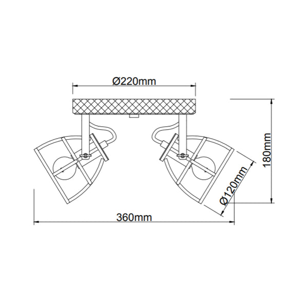 Akzentbeleuchtung aus Metall und Holz – Various Frame