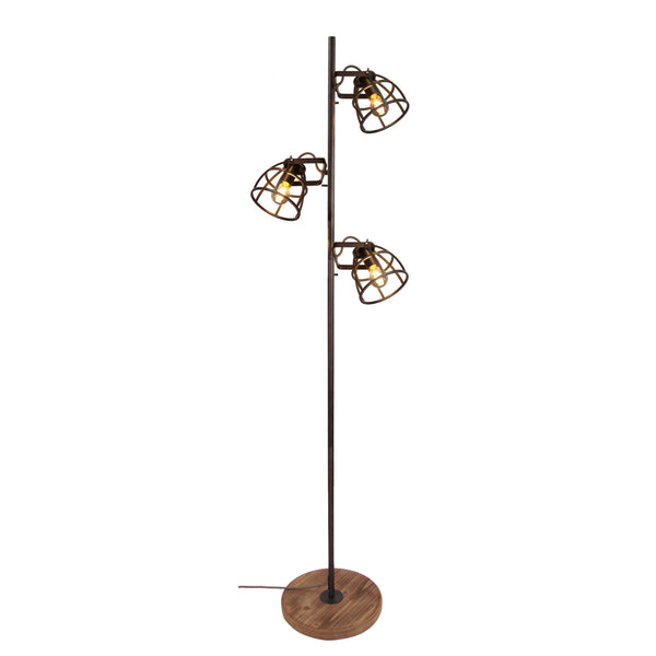 Various Frame Stehlampe 3-flammig – verstellbare Metallköpfe