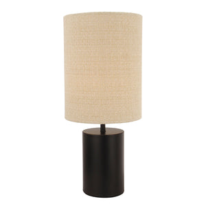 Kompakte Tischlampe Lagos von Chericoni. E27-Fassung, Ø18 cm, 43 cm hoch, Schwarz  – für stilvolle Beleuchtung überall im Haus.