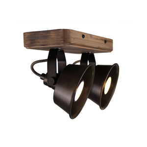 Various Max Spotlampe – 2-flammig – Schwarz