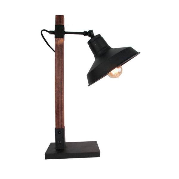 Various Max Tischlampe – Industrial Design – Schwarz – Frontansicht