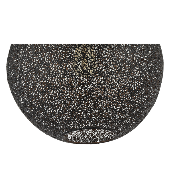 Various Oro Pendelleuchte in Schwarz mit strukturiertem Glas – Ø40 cm