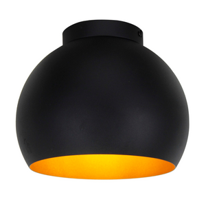 Die Various Sfera Deckenleuchte in Schwarz, Ø25 cm, 1-flammig, aus hochwertigem Metall – stilvolle Beleuchtung für moderne Räume.