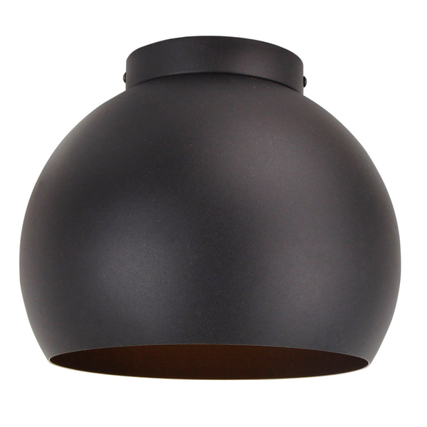 Die runde Sfera Deckenleuchte in Schwarz, Ø25 cm, 1-flammig, bringt klare Formen und elegantes Design in den Wohnbereich.