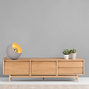 Various Sfera Tischlampe Ø20/25 cm – Hellblau – 1-flammig – modernes Design