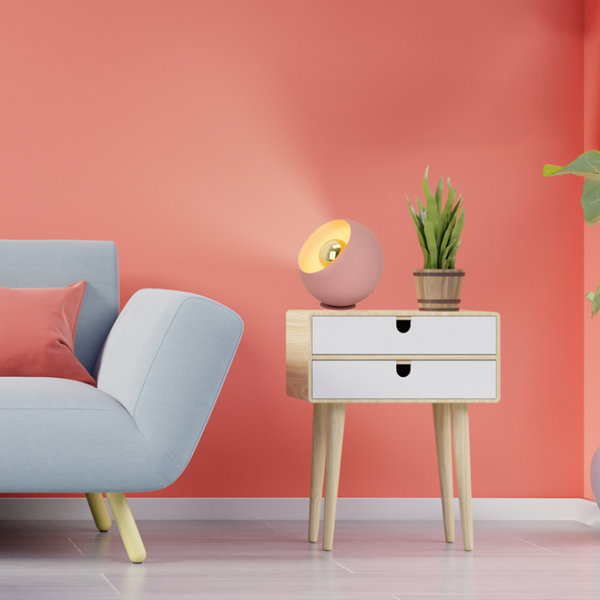 Sfera Tischlampe Ø25 cm – Rosa – E27-Fassung – elegante Beleuchtung