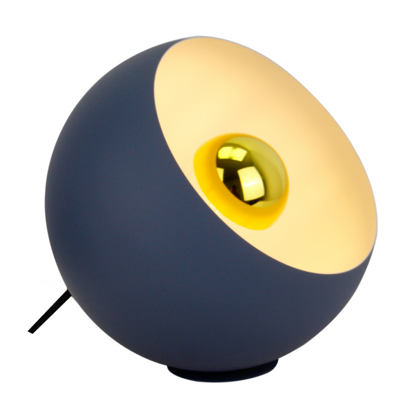 Elegante Tischlampe Sfera – Ø20/25 cm – Navy Blau – Schlafzimmerlicht