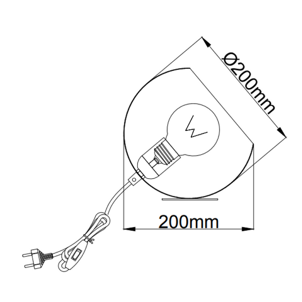 Various Sfera Lampe – Tischleuchte in Hellgrün – für Wohnzimmer oder Schlafzimmer