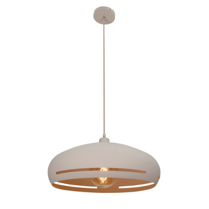 Various Streifen Hängeleuchte Ø45 cm Creme – Modernes Design, sanfte Farbe, dekoratives Lichtspiel